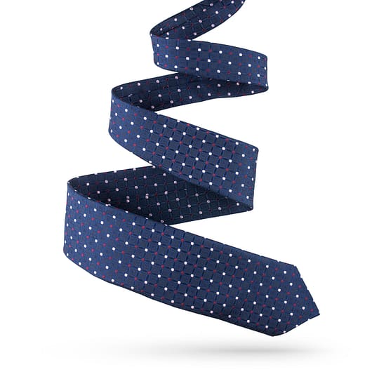 Krawat jedwabny ze wzorem