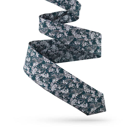 Krawat jedwabny we wzory